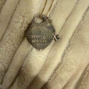 Tiffany & Co. Silver Heart Key Pendant